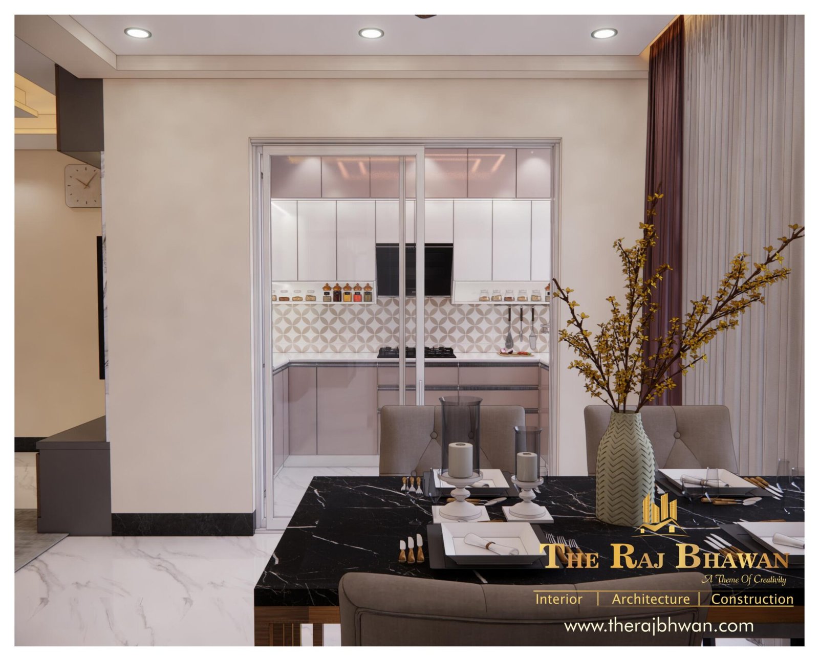 Kitchen Interior Design - The Raj Bhawan | Interior Designer ...